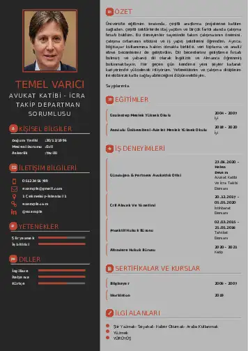 Hukuk Sekreteri Cv Örnekleri cv indir